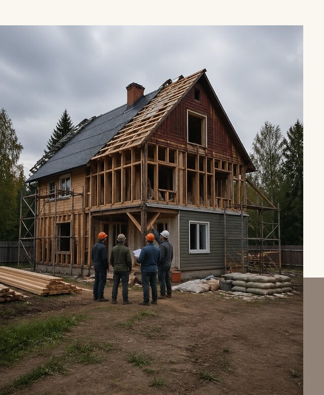 Реконструкция дачного дома в Сыктывкаре под ключ с проектом