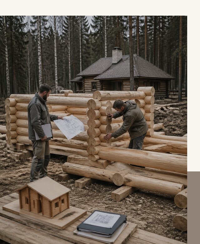 Проектирование и строительство домов из бревна в Сыктывкаре